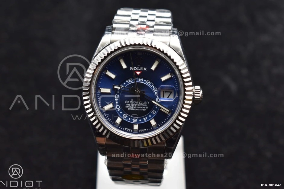 A23J Blue Noob SS on SS Jubilee Dial 1111 Best Affordable Edition Bracelet Skydweller 0425